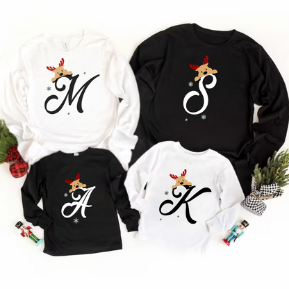 Personalized Christmas Long Sleeve Pajama Shirt